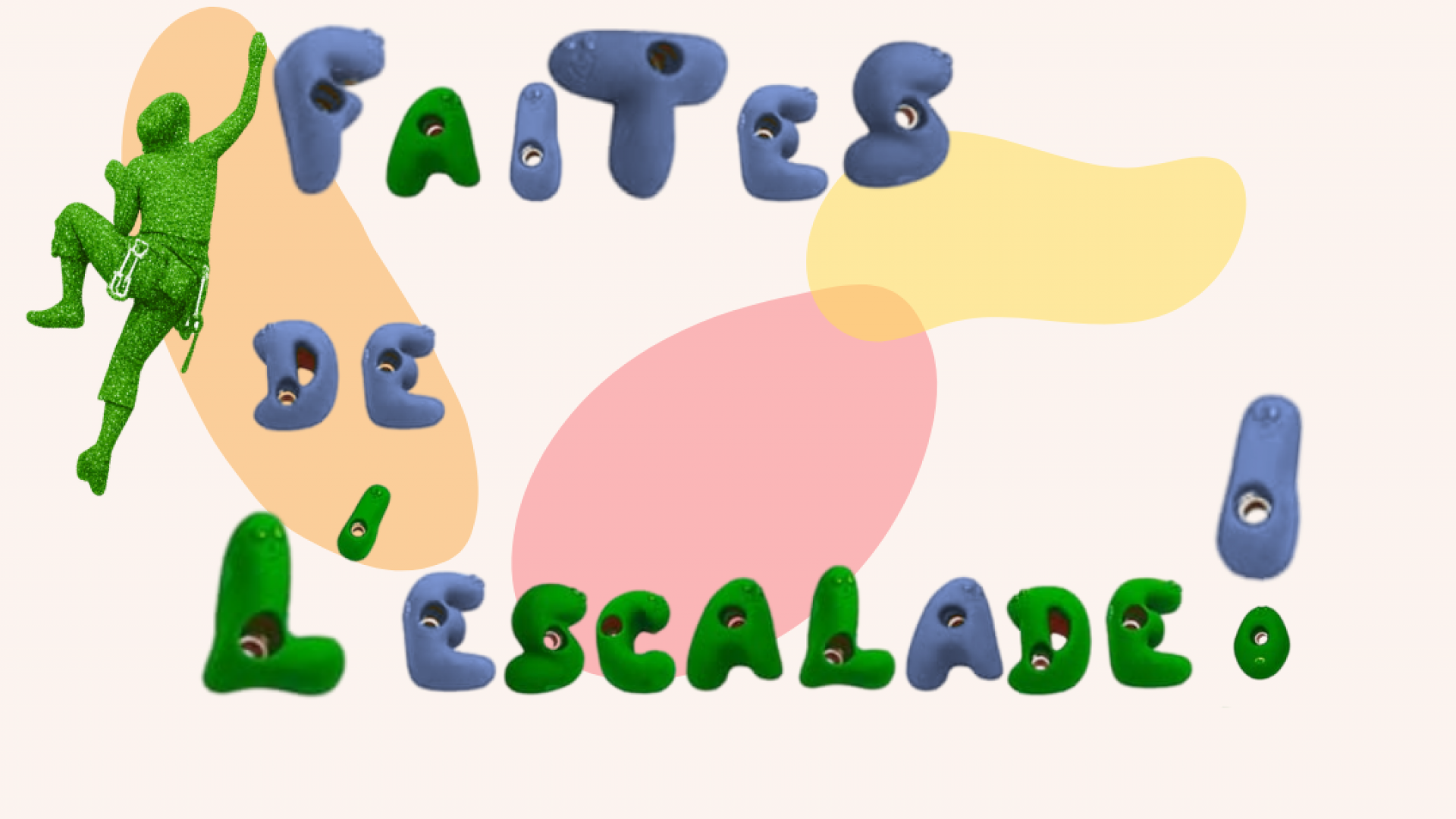 faites de l'escalade affiche